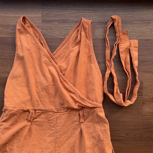 Linen jumpsuit with POCKETS! - Picture 3 of 3